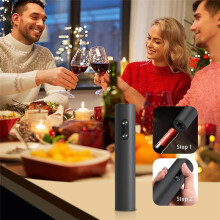 Weinflaschenöffner, Elektrischer Weinflaschenöffner, Batteriebetriebener Automatischer Weinkorkenzieher Als Geschenk für Weinliebhaber