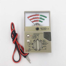 Battery Tester with Meter Electric Voltage Tester for AA AAA C D N Button Cell Batteries Battery Tester Checker