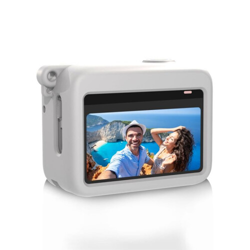 PULUZ for  GO3/3S Camera Silicone Case Multifunctional Sports Camera Protective Accessories White 1