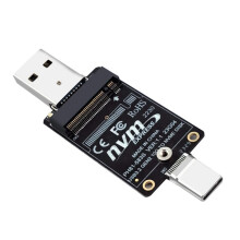Placa Adaptadora de Caixa HDD M.2 para USBA Tipo C NVME Placa Intermediária de Gabinete HDD JMS583 10 Gbps Suporte SSD de Tamanho 2230