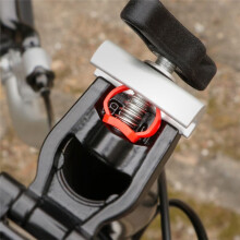 C-Gespveren Fietsscharnierclip Fietslimietscharnierklem Compatibel met voor Vouwfietsaccessoires Rood