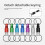 7pcs Quick Release Detachable Keychain, Double Rings Pull Apart Keychain, Spring Split Snap Seperate Keychain 7