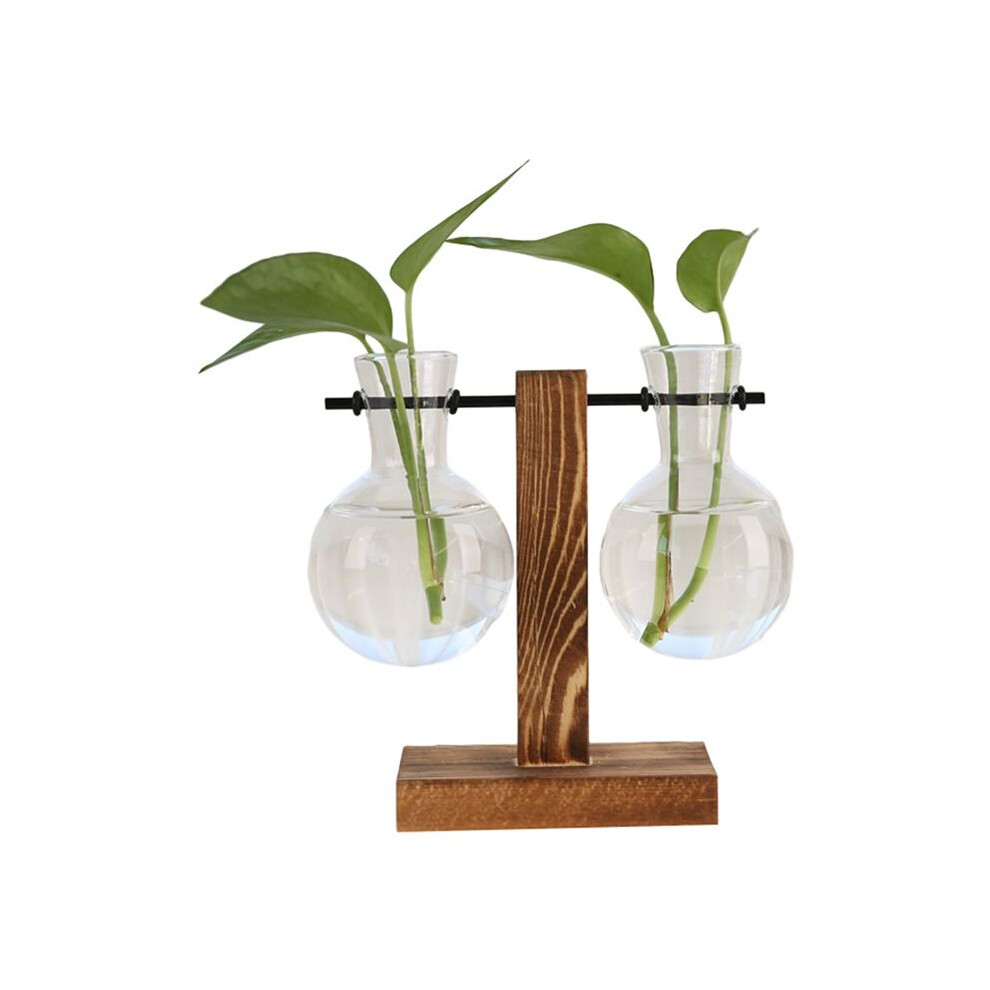 B Plant Propagation Stations Desktop Plant Terrarium,Glass Planter With Stand,Propagation Station For Hydroponics Plants Green 6031487785207
