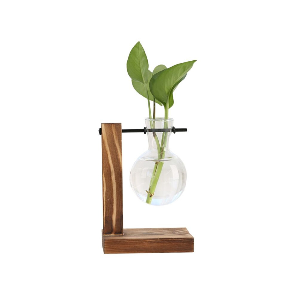 A Plant Propagation Stations Desktop Plant Terrarium,Glass Planter With Stand,Propagation Station For Hydroponics Plants Green 6033875164830