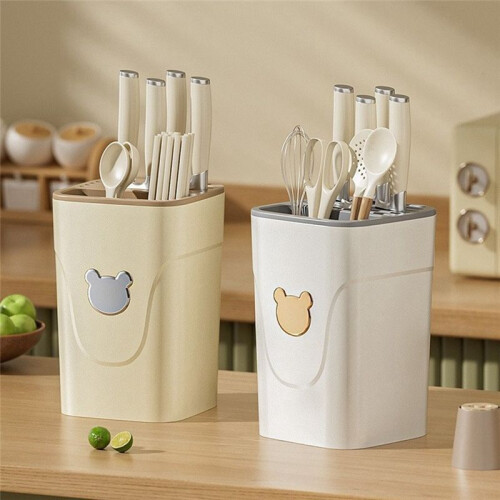 B-Kitchen Knifes Holder Multifunctional Chopsticks Tableware Organizers  Knife Storage Rack Countertop Shelf 1
