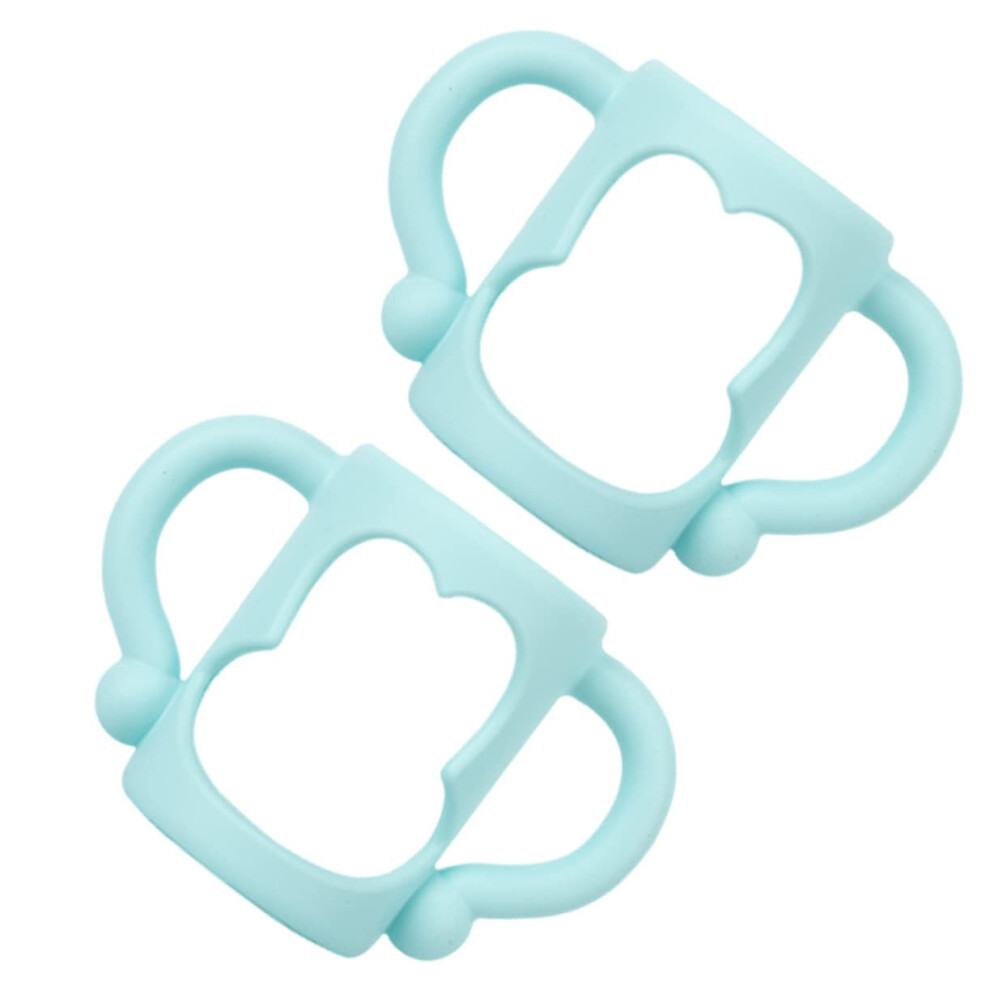 Universal Baby Bottle Handle Silicone Grip for Toddlers Wide Mouth NonSlip Ergonomic Holder