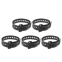Rubber Tension Strap High Strength Cargo Belt Sport Water Bottle Compact Ties for Flashlight Luggage S Black