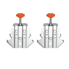 Stainless Steel Right Angle Clamp for Woodworking, Durable Rust&Corrosion 90 Degree Corner Clamps with Adjustable 2pcs