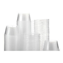 200 Sets Plastic Disposable Portion Cups with Lids 40Ml Airtight Souffle Cups Condiment Containers Shot Cups for Sauce