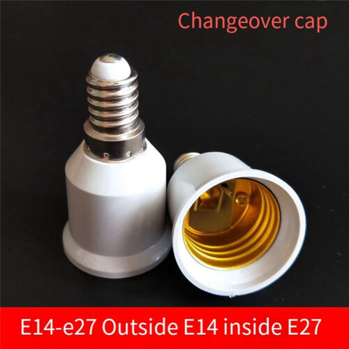 50PCS Lamp Bulb Socket Converter Easy Installation Convenient Simple and Hassle-Free Installation E14 to E27 Adapter 1