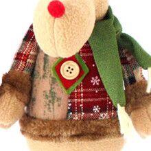 Standing Christmas Reindeer, Reindeer Stuffed Plush with Retractable Legs Christmas Decorations Ornaments Holiday Decor
