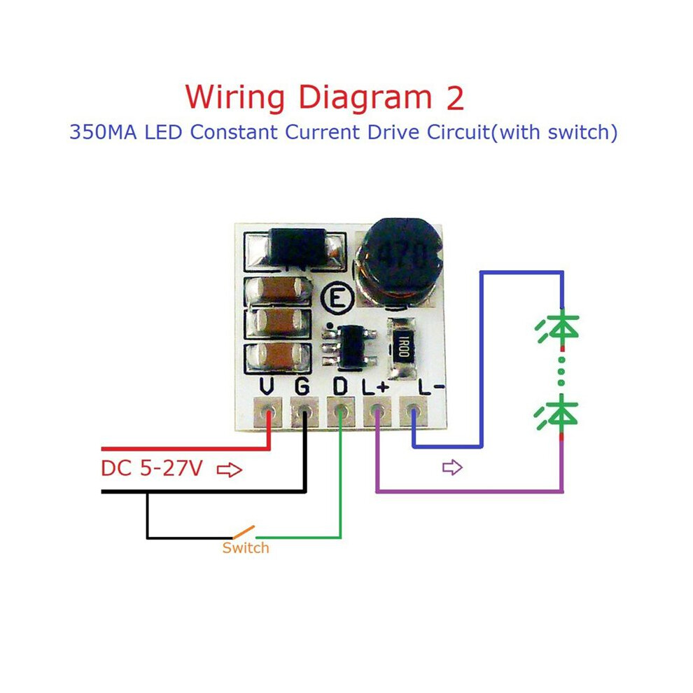 1Pcs Ld2635ma Dc5-27V Step-Down Hb Led Driver Module Adjustable Pwm Controller - Buck Constant Current Converter 4712339030493