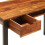 Mesa de escritório para trabalho em informática 110 cm madeira sólida e aço 0502086 4