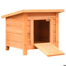 Kattenboom krabpaal schuilplaats speelgoed dieren pluche massief dennenhout 50 x 46