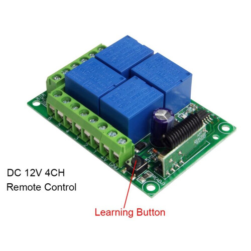 Wireless Remote Control  with 4 Channel 433Mhz Garage Remote Control 2