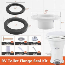 High-Quality RV Toilet Seal & Flange Kit - Perfectly Compatible with RV 300/310/320 Series Toilets
