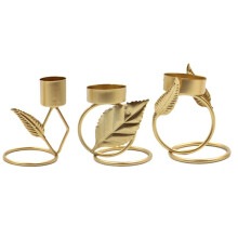 KerzenstäNder Aus Schmiedeeisen Aus Metall, BlattkerzenstäNder, Kerzenhalter für Hochzeit, Weihnachten, Esszimmer, Valentinstag