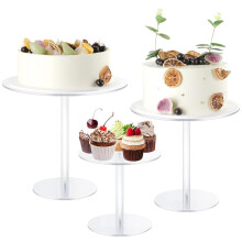 Acryl Taartstandaard, Heldere Taartstandaard Ronde Hoge Taartstandaard voor Desserttafelweergave, voor Bruiloft, Evenement, Verjaardagsfeestje