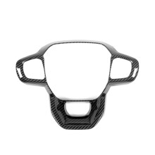 For Ranger 2023 Car Steering Wheel Decorative Cover Trim Interior Accesorios - ABS Carbon Fiber