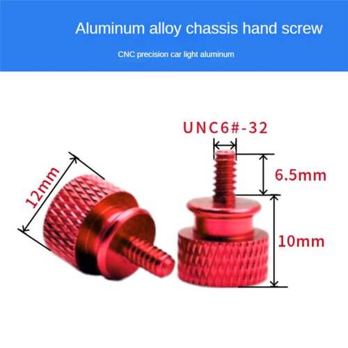 10Pcs/Lot UNC6 -32 M3.5 Hand Screw for GPU Holder PSU Computer Case Side Panel Screws PC Assemble WaterCooling Green 2