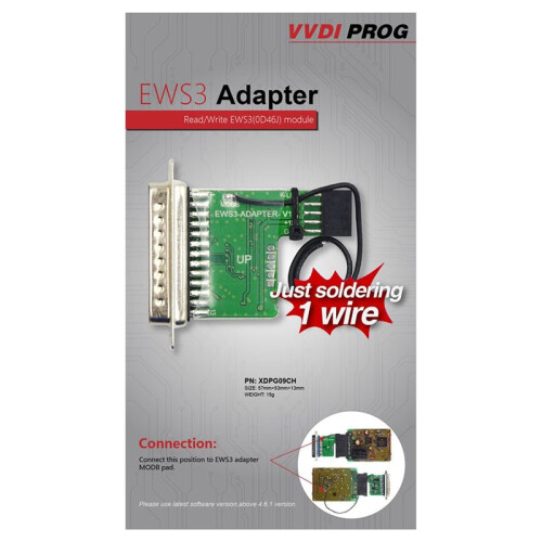 For Xhorse EWS3 Adapter for VVDI Prog Programmer 1