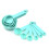 5Set(11PCS/Set) Measuring Cups and Spoons Set, Stackable Plastic Measuring Spoons Cups for Dry and Liquid Ingredient 3