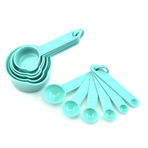 5Set(11PCS/Set) Measuring Cups and Spoons Set, Stackable Plastic Measuring Spoons Cups for Dry and Liquid Ingredient 2