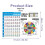Ukulele Chord Chart Sticker Ukelele Music Education Guitar Chord Chart for Beginner  Size 6