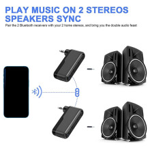 5.3 Auto AUX-Adapter Draadloze Audio-Ontvanger Muziek/Handsfree Bellen 3,5 mm AUX-Adapter voor Auto/Thuisstereo