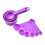 5Set(11PCS/Set) Measuring Cups and Spoons Set, Stackable Plastic Measuring Spoons Cups for Dry and Liquid Ingredient 6