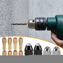 12Pcs 0.8-3.2mm Keyless Drill Chuck Collet Set 1/32 to 1/8In Replacement,Rotary Tool Sanding Drum 8 Sizes,Drill Tool Set