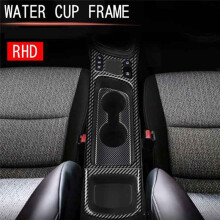 Karbonfaser-Auto-Mittelkonsolen-Wasserbecherhalter-Dekorationsabdeckungs-Ordnungsaufkleber für Yaris 2021 2022 RHD