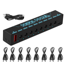 5V Guitar Pedals Power Supply with 8 Way Outputs Portable Durable Pedalboard Power Supply Guitars Effect Power Supply