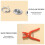 Five Claw Button Installation Tool Pliers Set Invisible Snap Button Sewing-Free Button Set is Suitable for DIY Crafts. 5