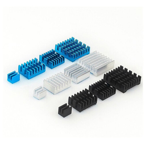 For Raspberry Pi 5 Heatsink CPU Fitting Design with Adhesive Backing Chip Thermal Conductivity Cooling Heat Sink Set,A 2