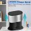 Trash Can with Lid, 4L Small Kitchen Compost Bin Countertop Trash Can, Stainless Steel  Garbage Can Silver 5