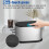 Trash Can with Lid, 4L Small Kitchen Compost Bin Countertop Trash Can, Stainless Steel  Garbage Can Silver 7