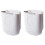 Hanging Kitchen Trash Can,Collapsible Waste Bin,Small Plastic Folding Hang Garbage Can White 1