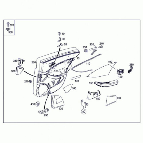 1Pair Inside Inner Door Handle Cover Trim Door-Pull Handle for   E CLS Class S211 W211 W219 2003-2009 2