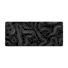 Desk Mat,Topographic Contour Extended Mouse Pad Computer Keyboard Mouse Mat with Non-Slip Base (31.5x11.8 In) C
