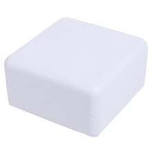 Paquet de 2 Porte-Savon en Bambou avec Couvercle et Bande de Fixation, Porte-Savon de Salle de Bain, Porte-Savon de Portable, Blanc
