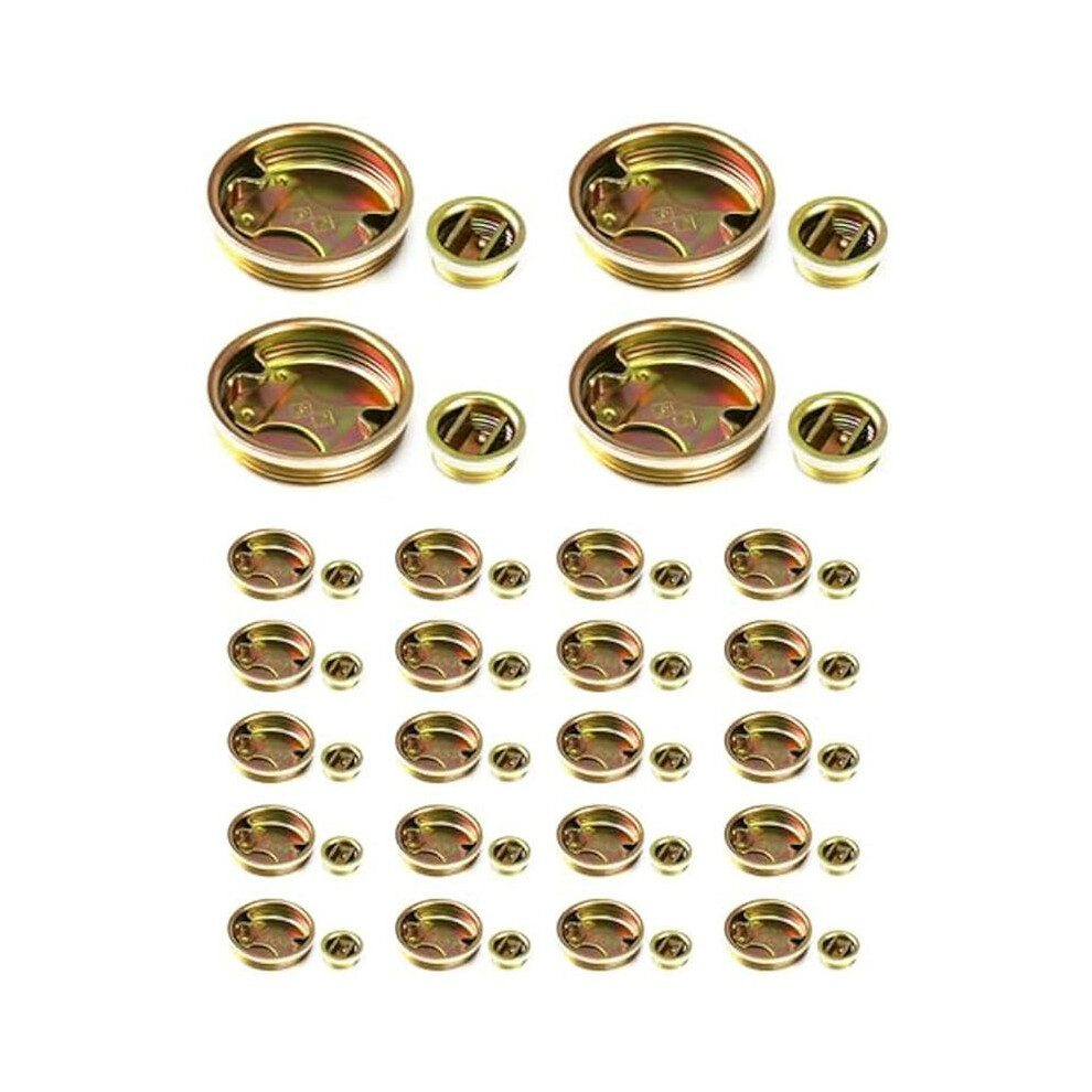 48Pcs Steel Drum Bung Plug Set, Bung Caps For 55 Gallon Barrels And Drums 4713449890755