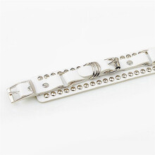 Bracelet Punk Rocker Unisexe, Manchette Gothique en Cuir avec Pointes, Rivets, Clous, Bracelet RéGlable pour Cosplay Fashion-B