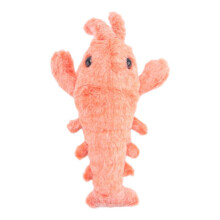 Floppy Lobster Dog Toys Plush Jumping Lobster Interactive Toy Motion Activated Moving Pet Toy, Plush Pet Chew Toy,B