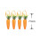 S-Easter Carrot Hanging Ornaments - 12Pcs Premium Foam Glitter Artificial Carrots for Easter Decoration 7