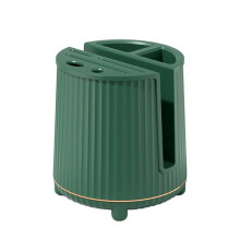 Desktop Stand Cutting Board Holder Knives Utensil Stand Chopping Cutter Rack Rotating Utensil Holder Dark Green