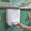Hanging Kitchen Trash Can,Collapsible Waste Bin,Small Plastic Folding Hang Garbage Can White 3