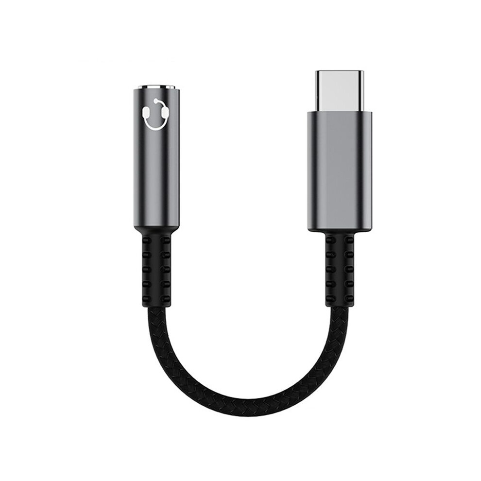 Usb Type C To 3.5Mm Earphone Jack Digital Audio Adapter Converter Usb C To 3.5 Mm Headphone Aux Cable Grey 4713575307592