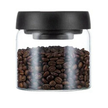 Vacuum Sealed Jug Coffee Beans Glass Airtight Canister Food Grains Candy Keep Fresh Storage Jar 500Ml