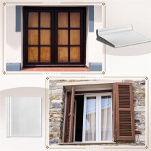 50 Pieces Door Corner Seal, Self Adhesive Frame Door Corner Seals for Noise Isolation and Weather Protection (White)